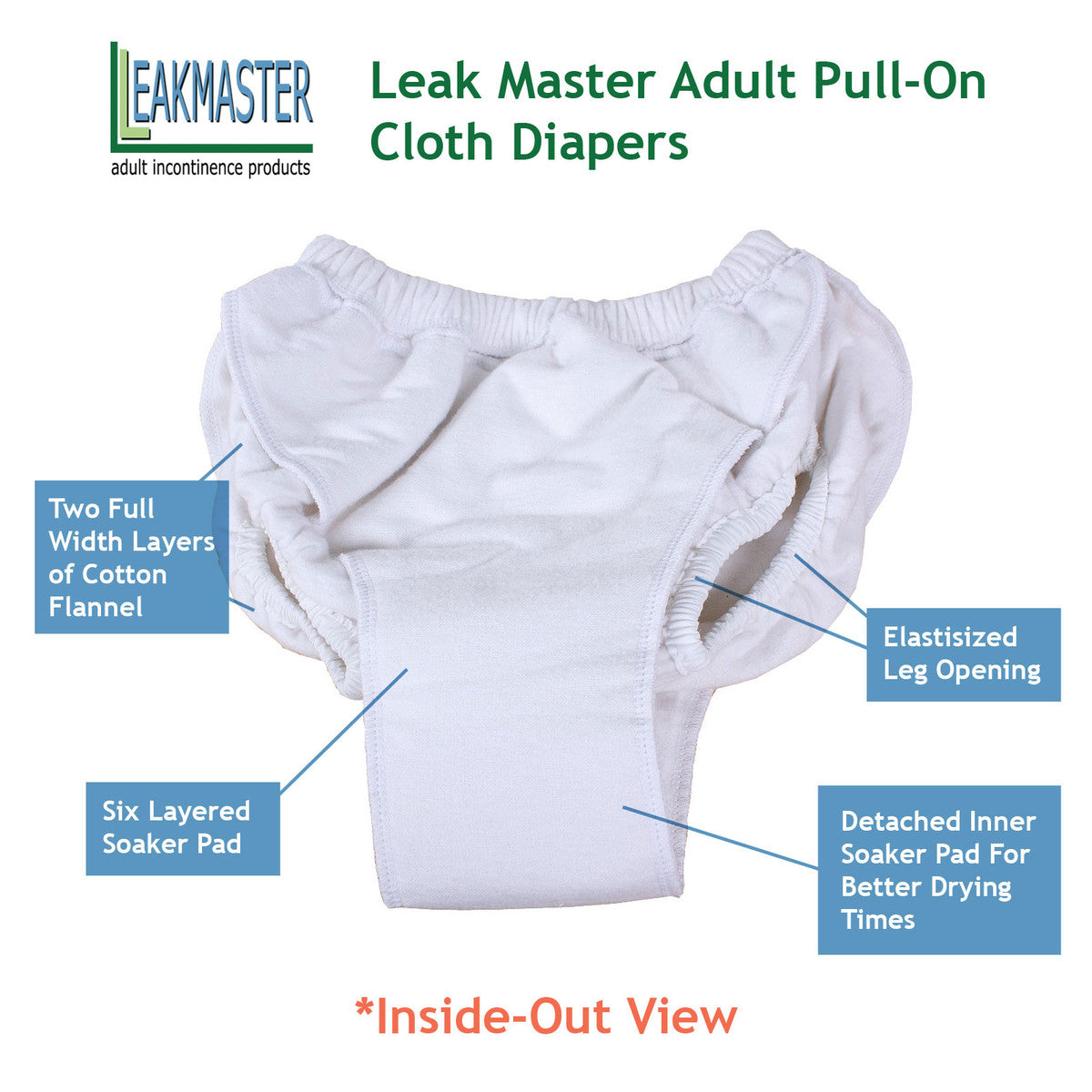 Leak Master Adult Pullon Diapers