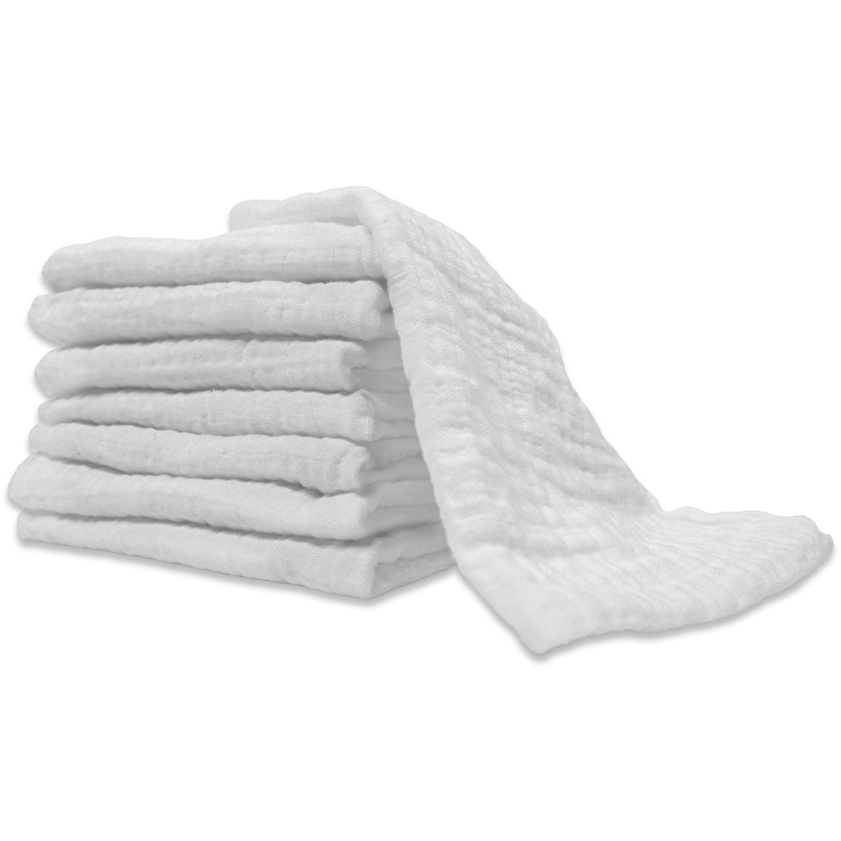 Muslin Facial Cloths - 8 pack