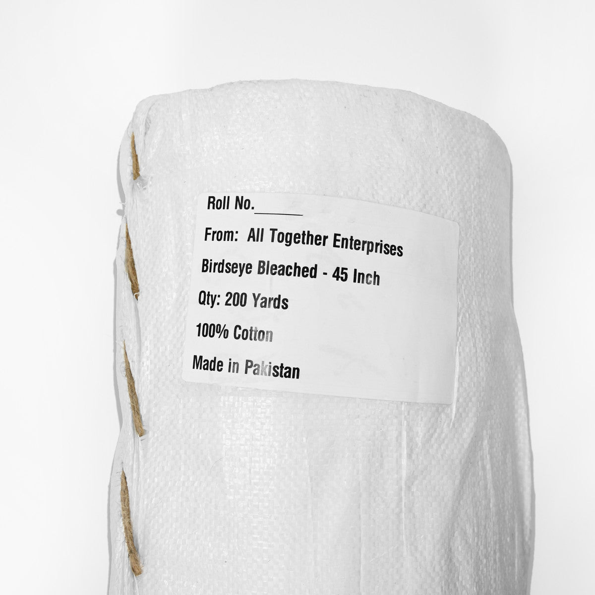 Birdseye Roll Bleached - 200 yards per roll