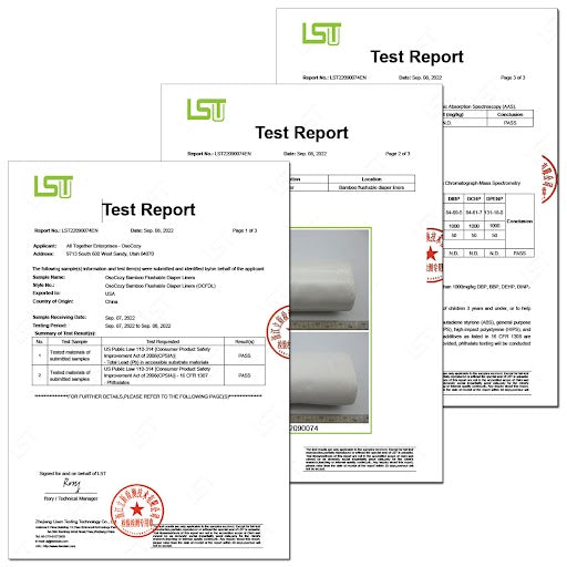 OsoCozy Flushable Diaper Liners (3 pack)