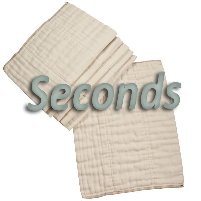 OsoCozy Indian Cotton Prefolds Factory Seconds Unbleached (dz)