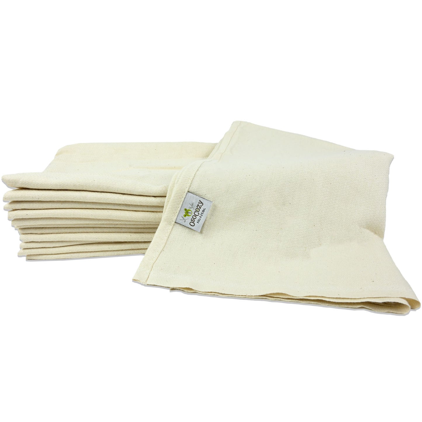 OsoCozy Birdseye Flat Diapers - Organic, Bleached or Unbleached 27x30.5 in