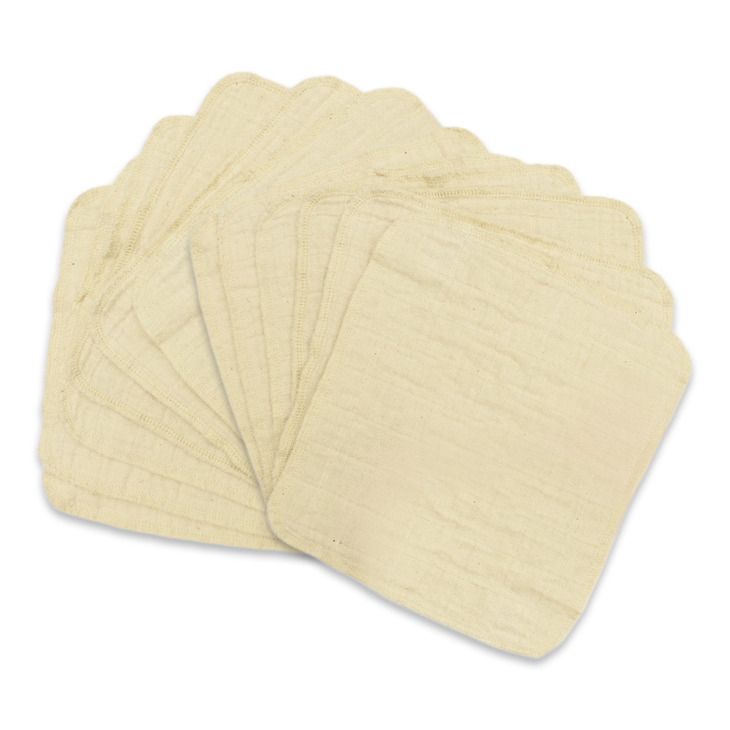 **NEW** OsoCozy Unbleached Muslin Baby Wipes - 12 pack