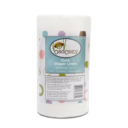 OsoCozy Flushable Diaper Liners - Case of 50