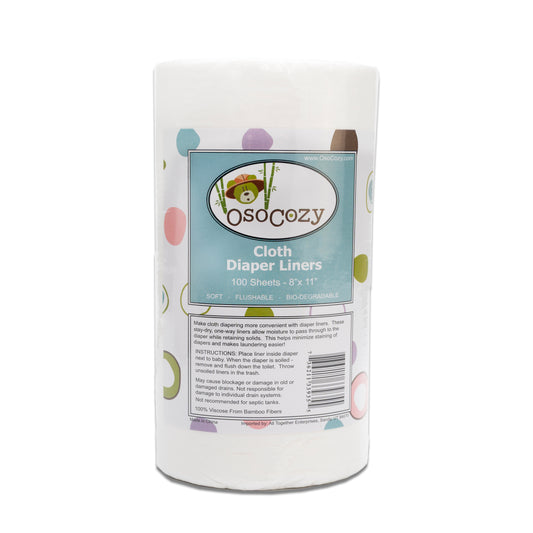 OsoCozy Flushable Diaper Liners - Case of 50
