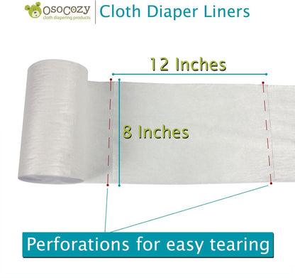 OsoCozy Flushable Diaper Liners