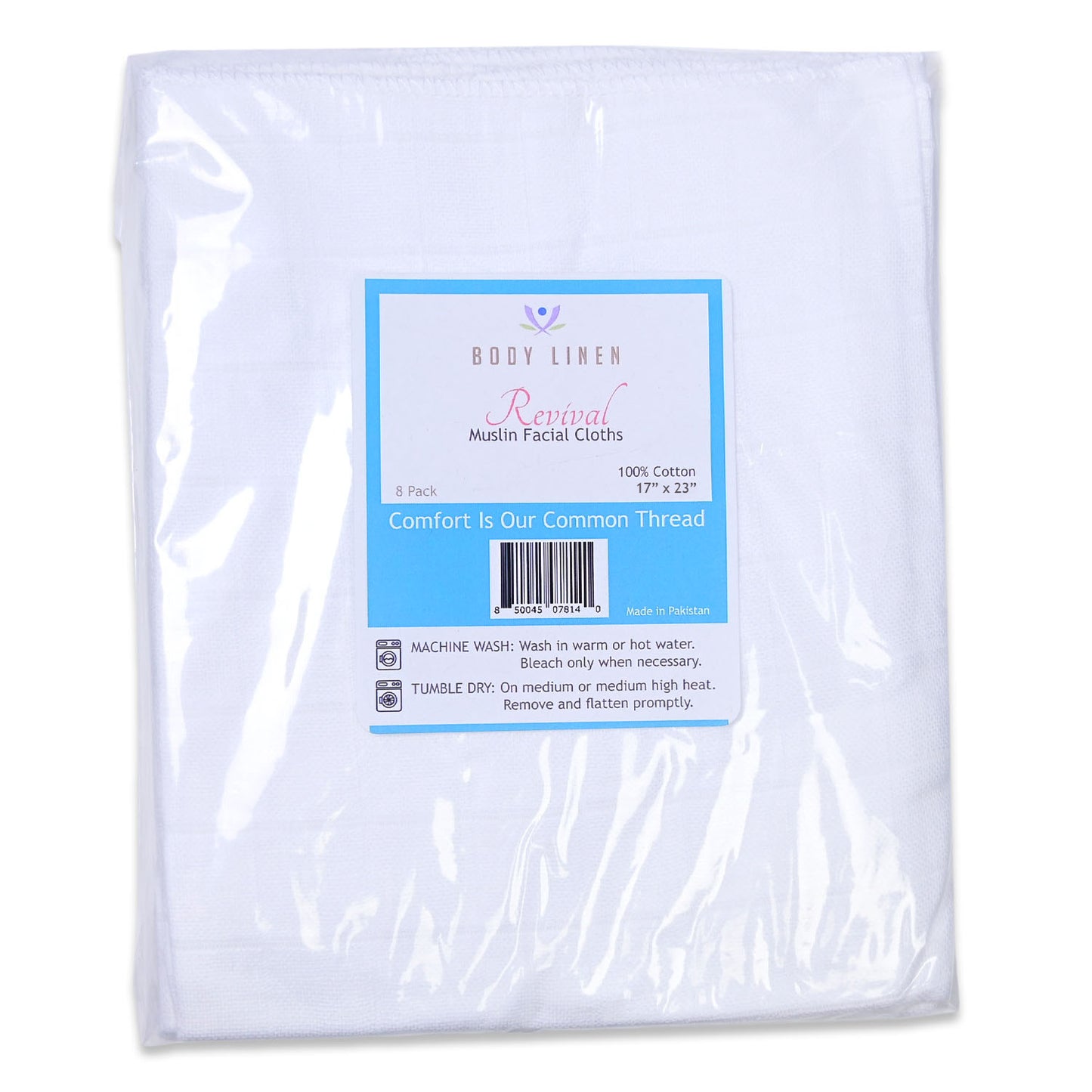 Muslin Facial Cloths - 8 pack