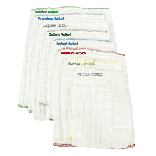 OsoCozy Bleached Prefold Cloth Diapers