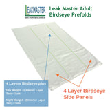 Leak Master Adult Prefold Cloth Diapers