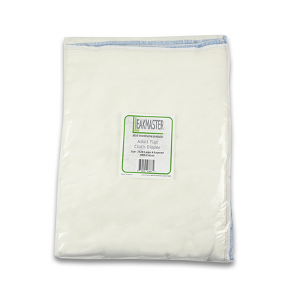 LeakMaster Adult Muslin Weave Flat Cloth Diapers