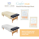 Comfort™ + PLUS Flannel Extra Large Massage Table Flat Sheet