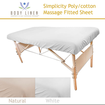 Simplicity™ Poly/cotton Massage Fitted Sheet