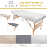 Simplicity™ Poly/cotton Massage Fitted Sheet