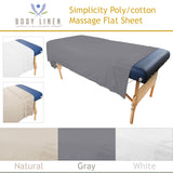 Simplicity™ Poly/Cotton Massage Flat Sheets