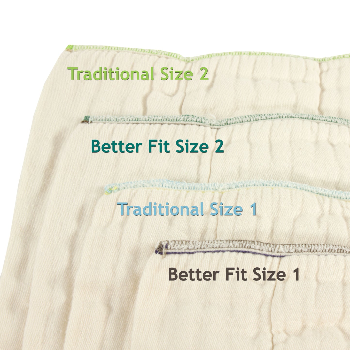 Osocozy Bamboo Organic Prefolds 6pk