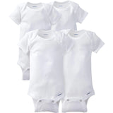 Gerber Short Sleeved Onesies®  - White