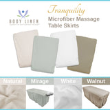 Tranquility™ Microfiber Massage Table Skirt