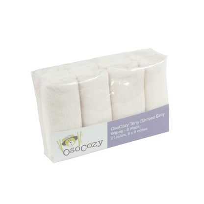 OsoCozy Terry Bamboo Baby Wipes - 8 Pack